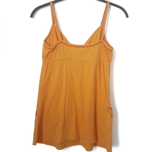MKM Designs V-Neck Yellow Floral Print Tank, M - Picture 4 of 6